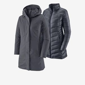 NWT Patagonia 3 in 1 Parka Blue Size Small